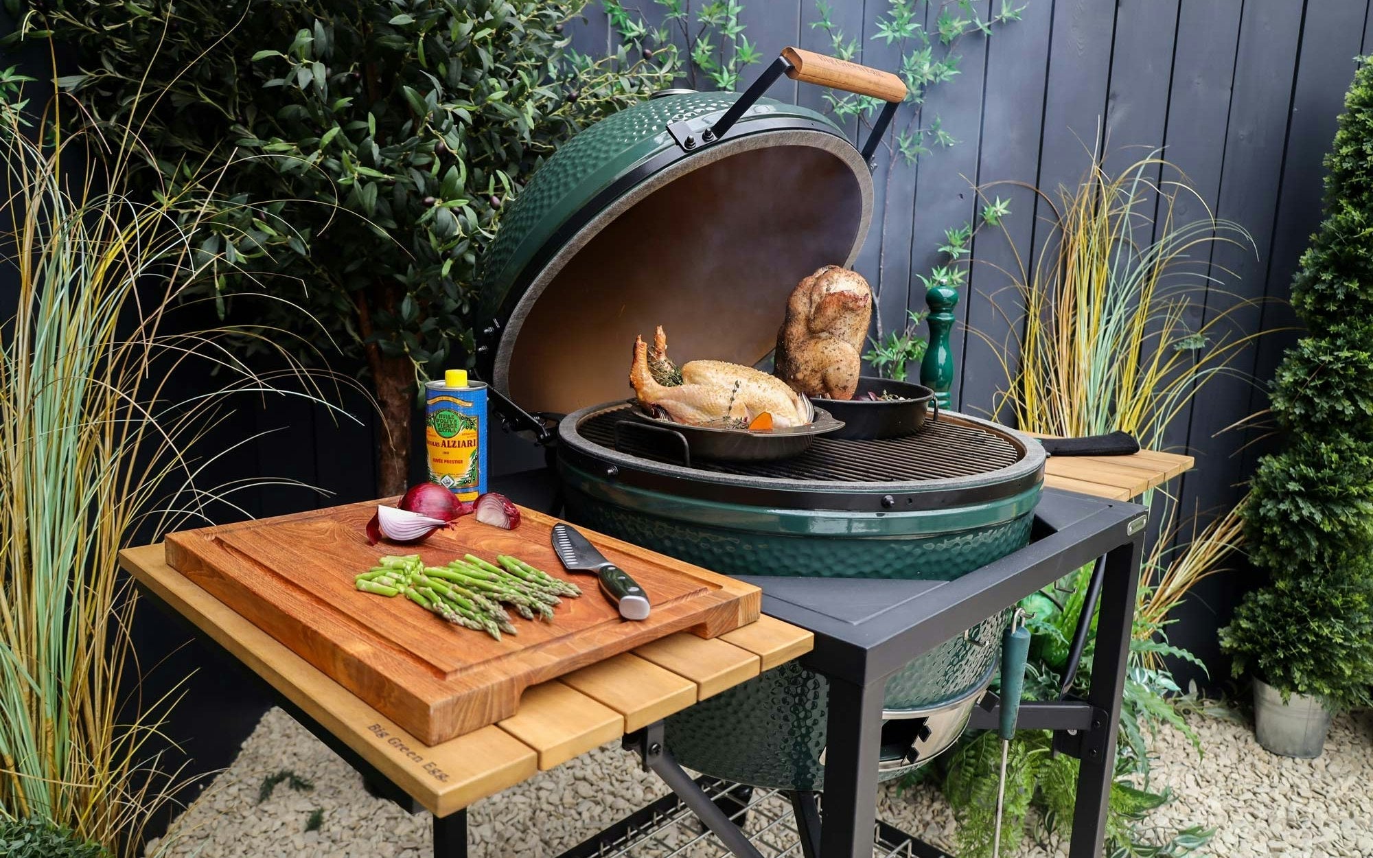 Acacia Foldable Shelf for Big Green Egg Modular Nest System - Image 2