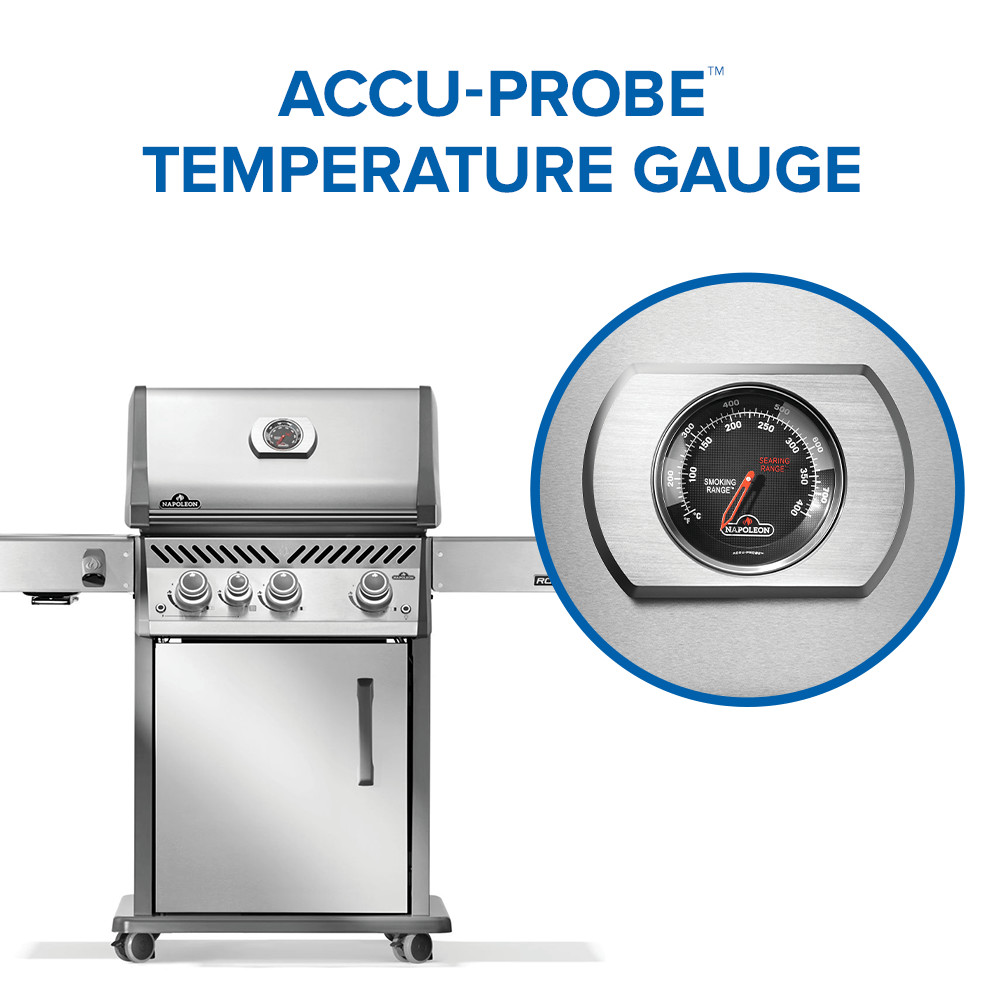 Napoleon Rogue® PRO 425 SIB Gas BBQ with Infrared Side Burner RP425SIBPSS-2-GB - Image 12
