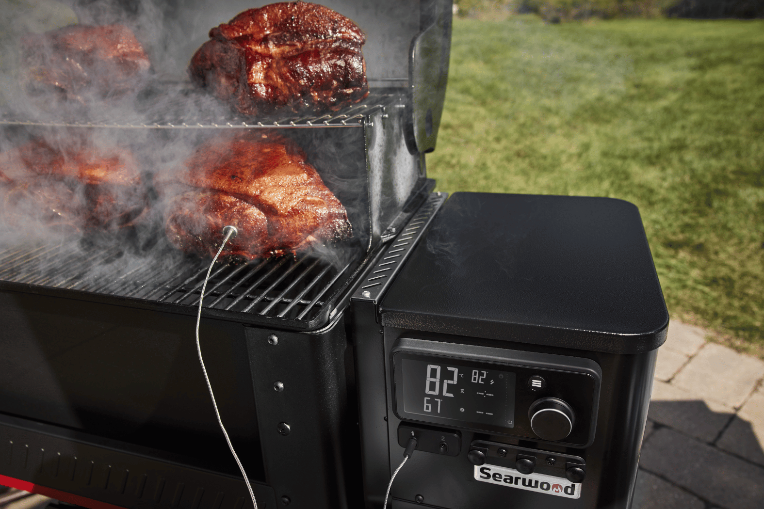 Weber Searwood XL 600 Wood Pellet BBQ Smoker - Image 9
